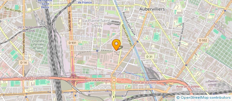 localisation de l'entreprise XD à AUBERVILLIERS