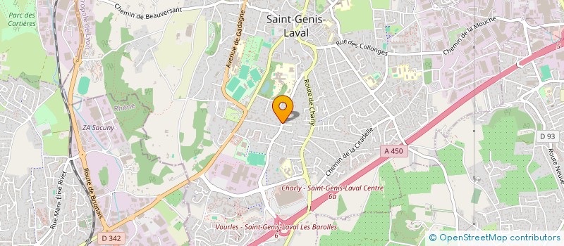 localisation de l'entreprise XD CONSULTING à SAINT-GENIS-LAVAL