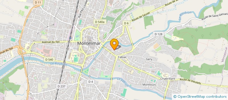 localisation de l'entreprise XD DIFFUSION  MONTELIMAR