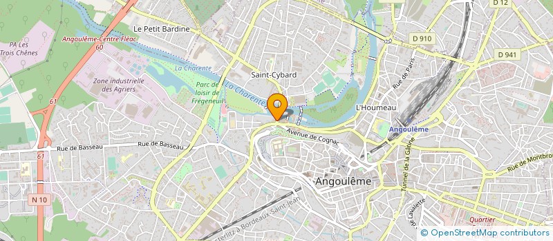 localisation de l'entreprise XD PRODUCTIONS à ANGOULEME