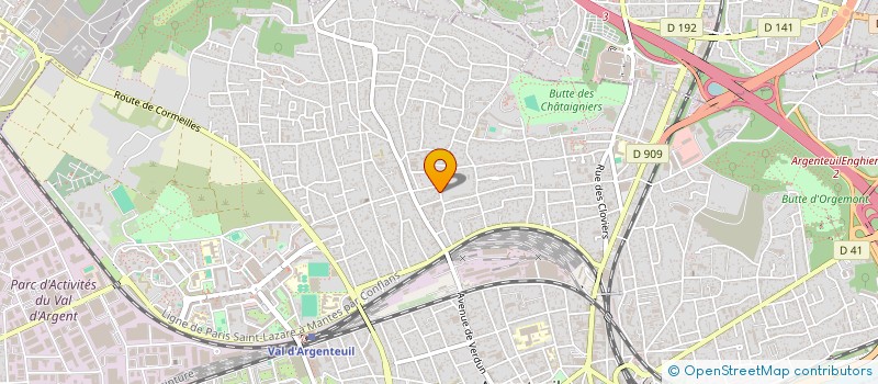 localisation de l'entreprise XD SECUR'S à ARGENTEUIL