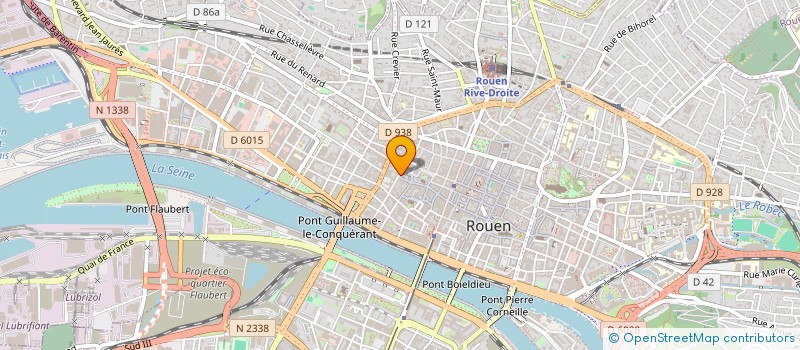 localisation de l'entreprise XDB PATRIMOINE à ROUEN