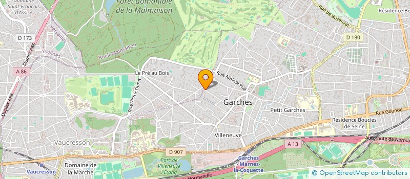 localisation de l'entreprise XDEV HOLDING à GARCHES