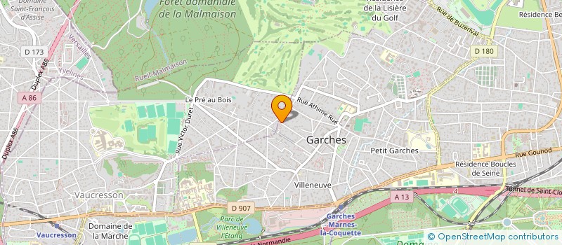 localisation de l'entreprise XDEV IMMO à GARCHES