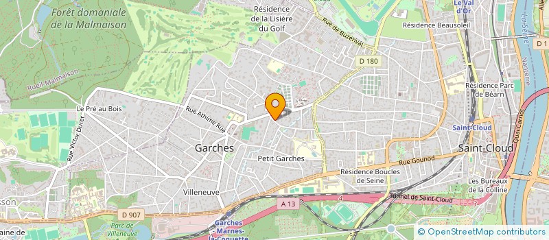 localisation de l'entreprise XEBED à GARCHES