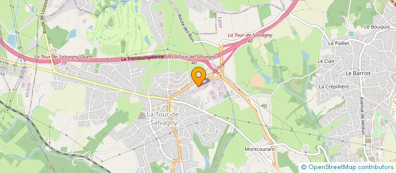 localisation de l'entreprise XEFI LYON NORD-OUEST  LA TOUR-DE-SALVAGNY