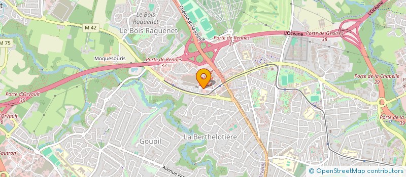 localisation de l'entreprise XEIKON FRANCE SA à ORVAULT