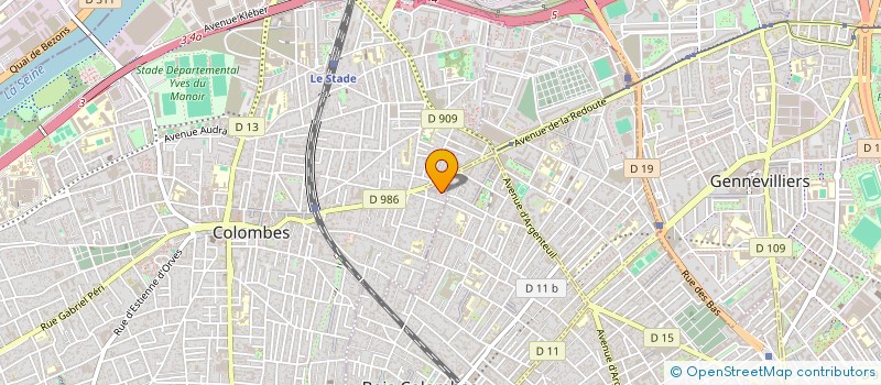 localisation de l'entreprise XELA-AGENCE DE MARKETING OPERATIONNEL à COLOMBES