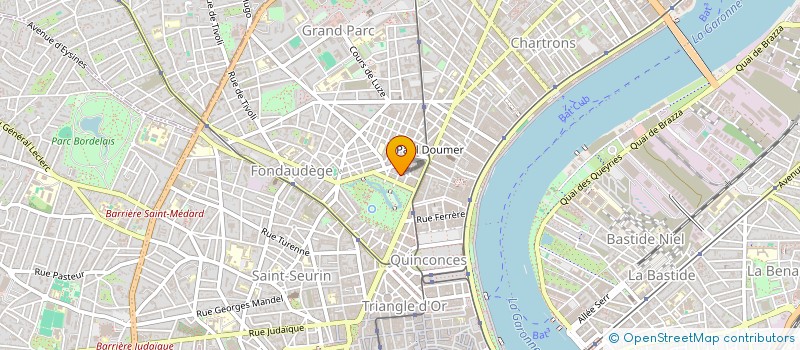 localisation de l'entreprise XELA PMM à BORDEAUX
