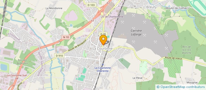 localisation de l'entreprise XELACOM à LA COURONNE
