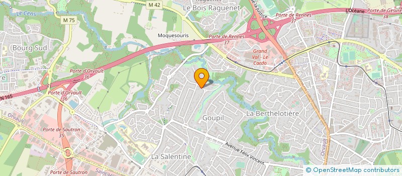 localisation de l'entreprise XELAIUG HOLDING à ORVAULT