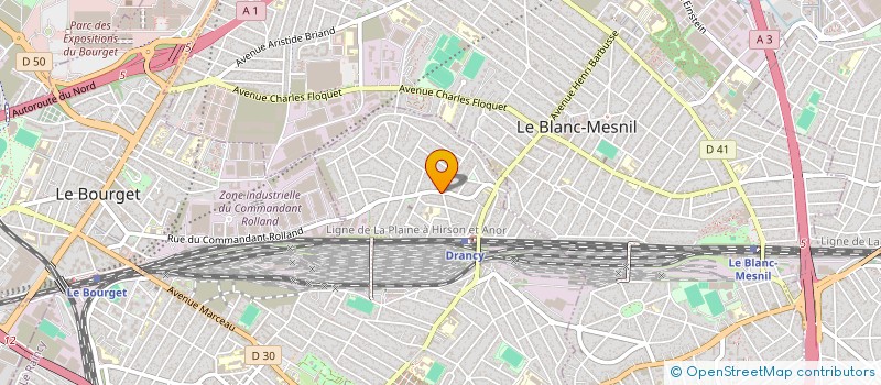 localisation de l'entreprise XELAT à DRANCY