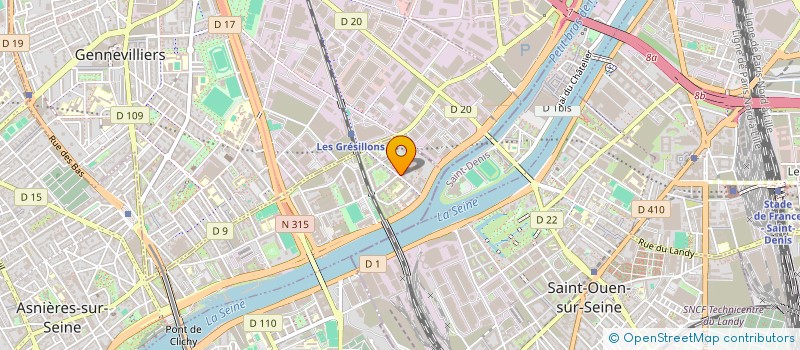 localisation de l'entreprise XELIO à ASNIERES-SUR-SEINE