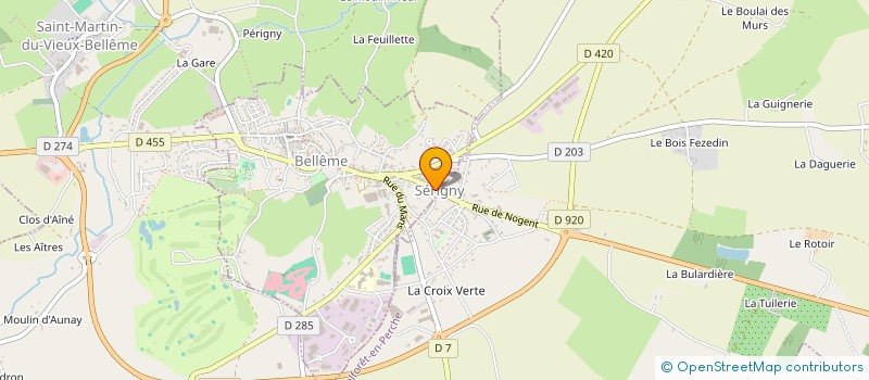 localisation de l'entreprise XELIRO à BELLEME