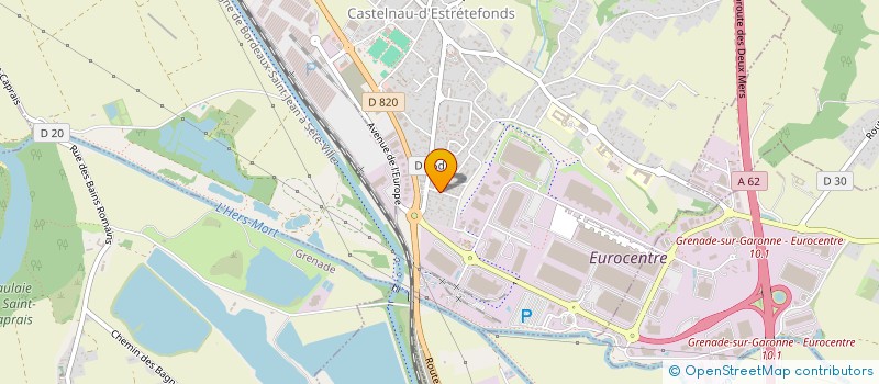 localisation de l'entreprise XELLT  CASTELNAU-D'ESTRETEFONDS