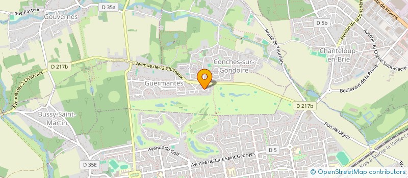 localisation de l'entreprise XENA MLV  GUERMANTES