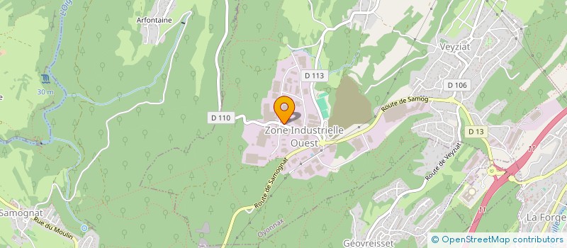 localisation de l'entreprise XENAX INVESTMENTS SAS à OYONNAX