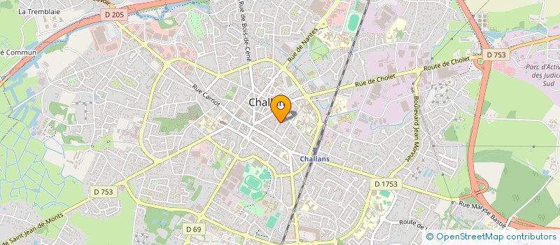 localisation de l'entreprise XENES à CHALLANS