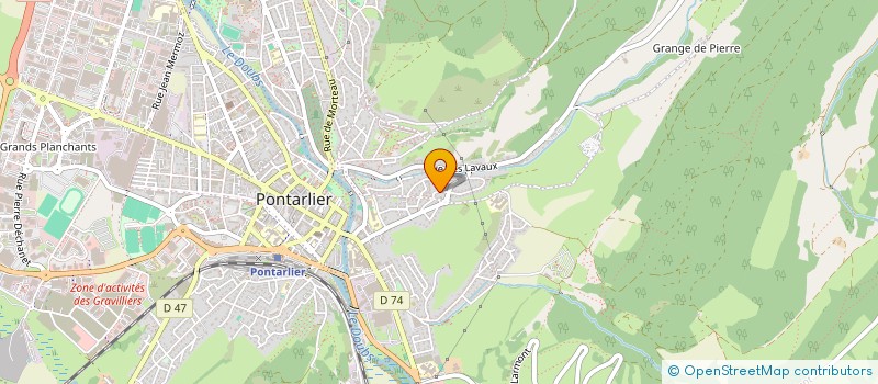 localisation de l'entreprise XENI  PONTARLIER