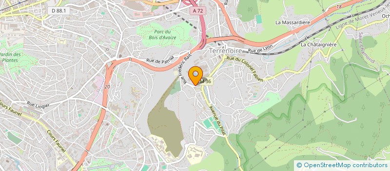 localisation de l'entreprise XENIA  SAINT-ETIENNE