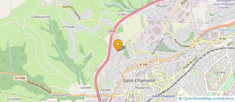 localisation de l'entreprise XENODRONE à SAINT-CHAMOND