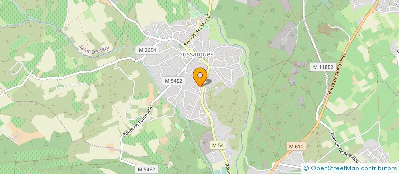 localisation de l'entreprise XENON  SUSSARGUES