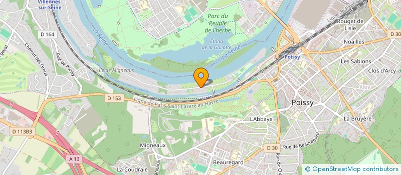 localisation de l'entreprise XENOS THEATRE DE MASQUES  POISSY