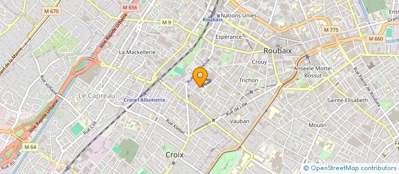 localisation de l'entreprise XENOXE  ROUBAIX