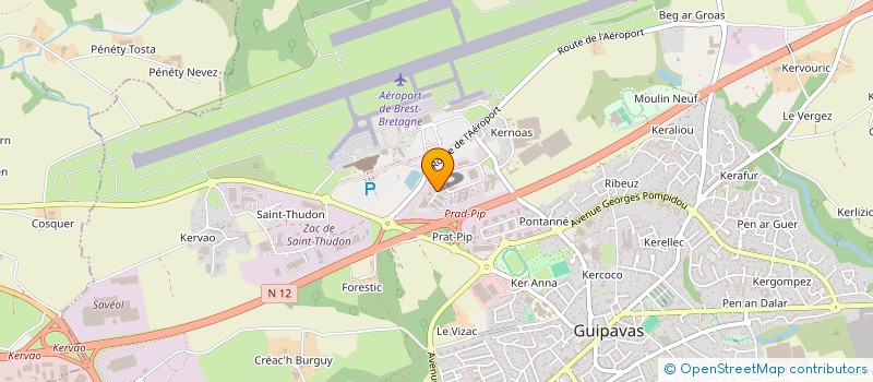 localisation de l'entreprise XEOLIA  GUIPAVAS