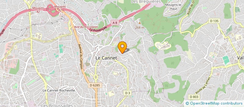 localisation de l'entreprise XEPIM CORPORATION  LE CANNET