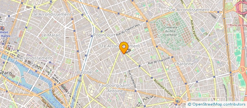localisation de l'entreprise XEPT SUR SEC à PARIS