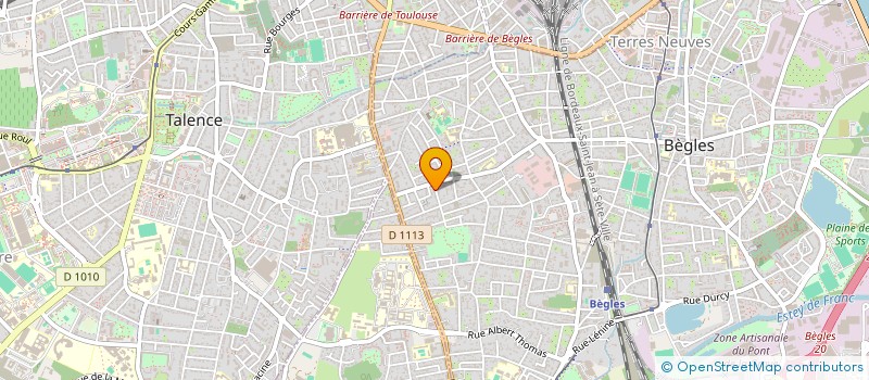 localisation de l'entreprise XEREX à BEGLES