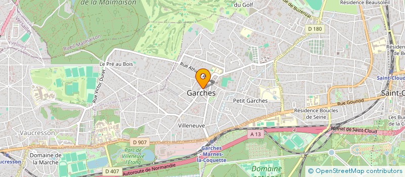 localisation de l'entreprise XERIS à GARCHES