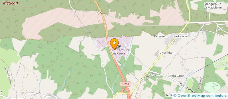 localisation de l'entreprise XERIS à LOCQUELTAS