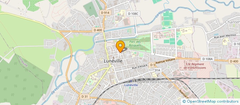 localisation de l'entreprise XERMA ENERGIES à LUNEVILLE