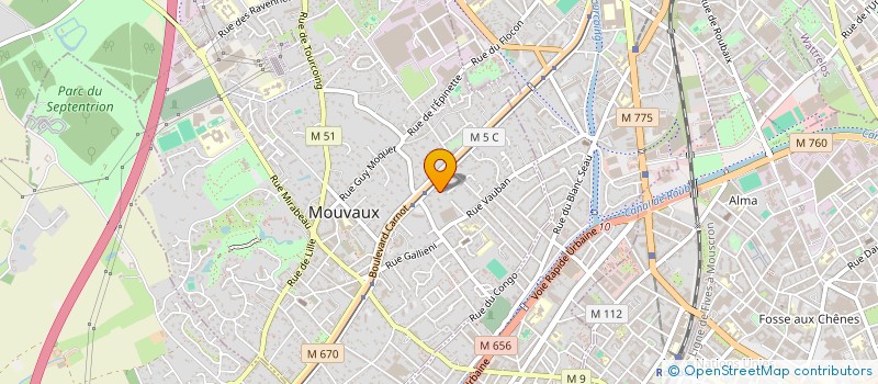 localisation de l'entreprise XERUS à MOUVAUX