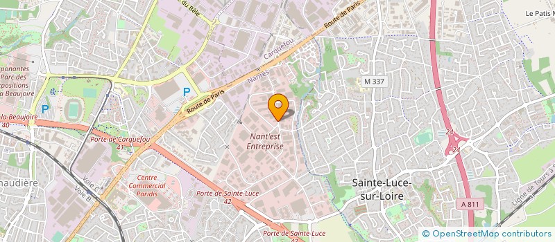 localisation de l'entreprise XETIX à NANTES
