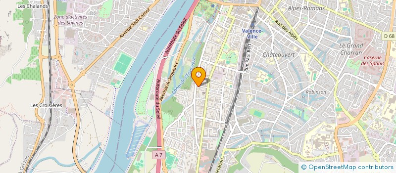 localisation de l'entreprise XF GESTION  VALENCE