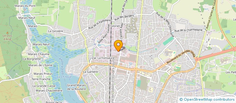 localisation de l'entreprise XFIT 85 à LES SABLES D'OLONNE