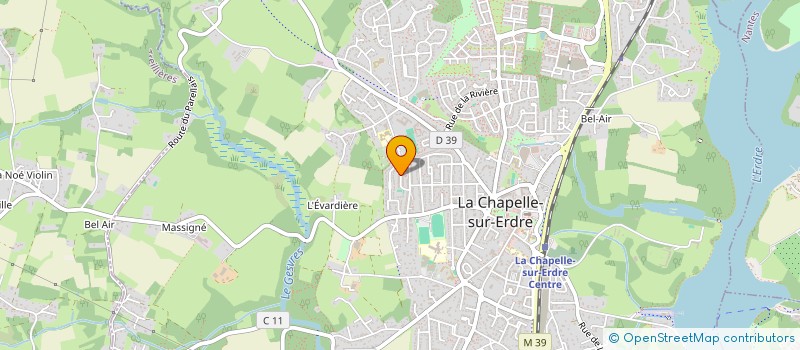 localisation de l'entreprise XFR INFORMATIQUE à LA CHAPELLE-SUR-ERDRE
