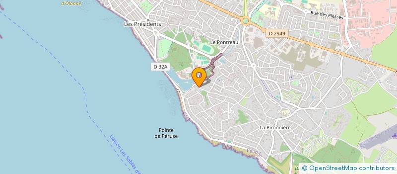 localisation de l'entreprise XH INVEST à LES SABLES D'OLONNE