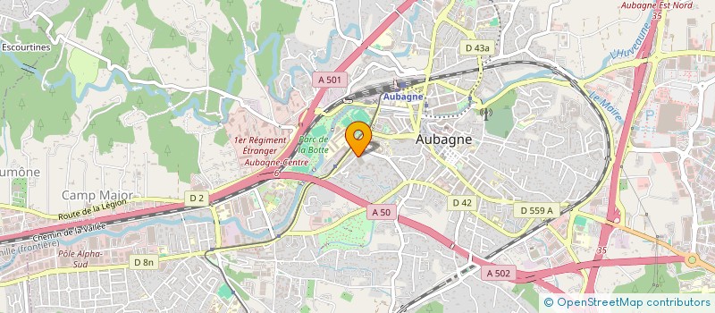 localisation de l'entreprise XHX  AUBAGNE