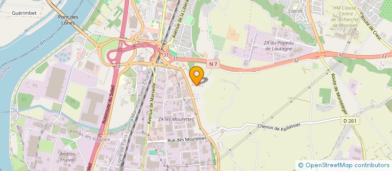 localisation de l'entreprise XIARA à VALENCE