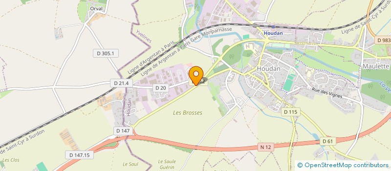 localisation de l'entreprise XIE&LIN  HOUDAN