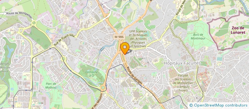 localisation de l'entreprise XIEME CONGR STE FRANC ETUD TRAIT BRULURE  MONTPELLIER