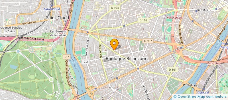localisation de l'entreprise XIN WANG à BOULOGNE-BILLANCOURT