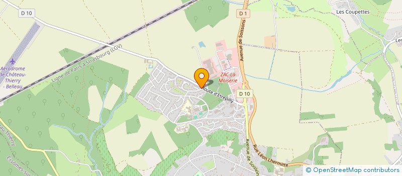 localisation de l'entreprise XINAIS  CHATEAU-THIERRY