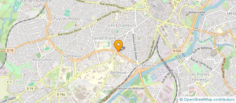 localisation de l'entreprise XINDA à LIMOGES