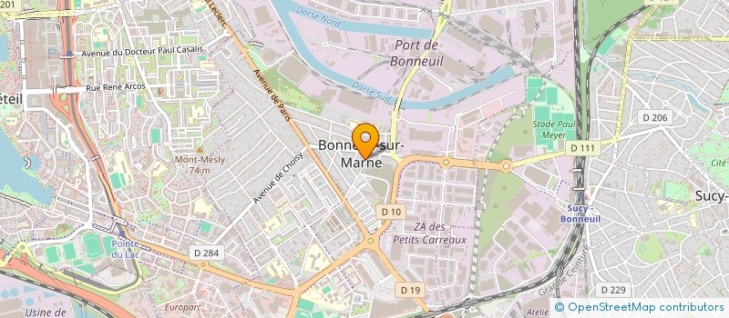 localisation de l'entreprise XINMEI BEAUTE à BONNEUIL-SUR-MARNE