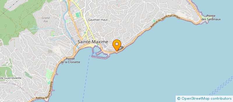localisation de l'entreprise XIPHIAS à SAINTE MAXIME